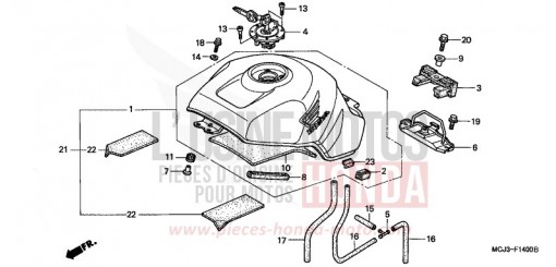RESERVOIR A CARBURANT (CBR900RRY,1/RE1) CBR900RR1 de 2001